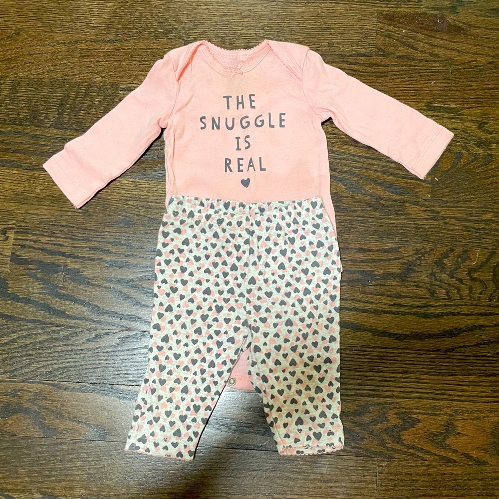 Carter’s 3m Outfit, long sleeve with pants